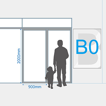 屋内用ポスター B0サイズ PPバナー/マットラミネート加工(ツヤ無)